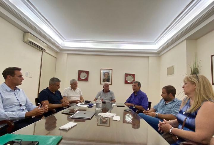 Kahale recibió a la comisión del Centro de Martilleros y Corredores Públicos de Lomas de Zamora