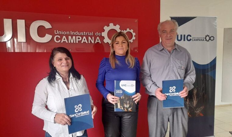 La Unión Industrial de Campana firmó un convenio con Sancor Salud