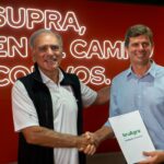 Foto Juan Bruchou, Co-Founder y CEO de Brubank y Gonzalo Uranga, Líder de Negocios LAS de GDM en Expoagro 2026