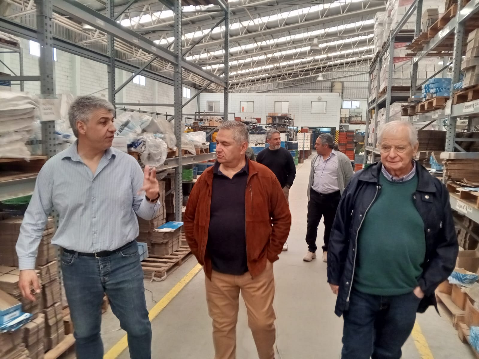 Guillermo Siro recorrió pymes de Tres de Febrero